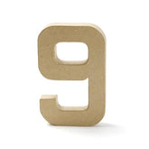 Paper Mache Number