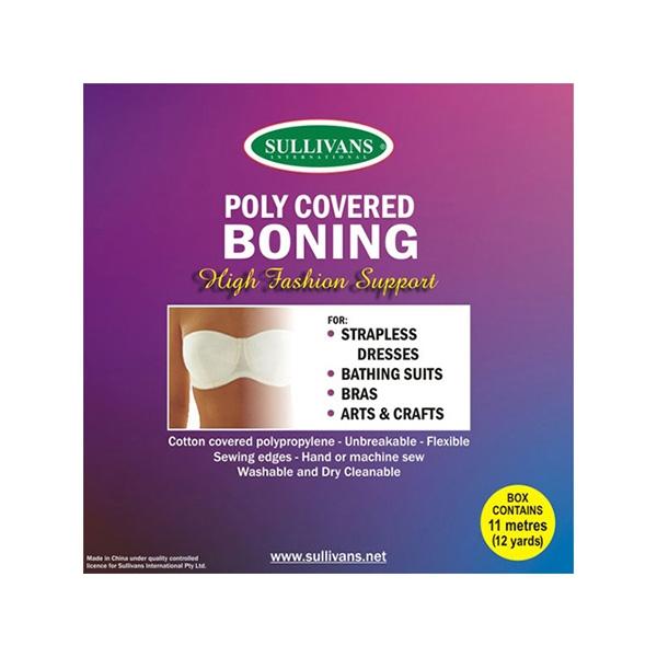 Sullivans Covered Boning, Black- 20 mm