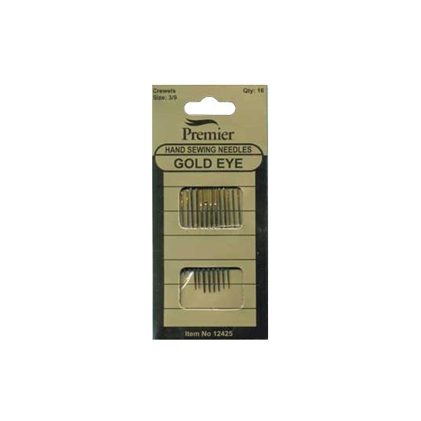 Sullivans Hand Sewing Needles, Crewel / Gold Eye