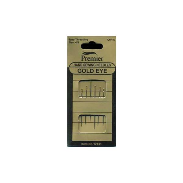 Sullivans Hand Sewing Needles, Self Threading / Gold Eye