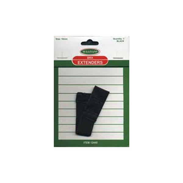 Sullivans Bra Extender, Black- 19 mm