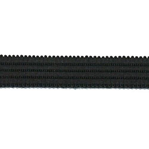 Sullivans Elastic Non Roll, Black- 6mm
