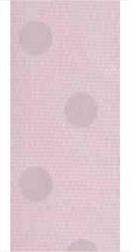 Bowtique Single Face Satin Ribbon, Dots Pink- 15mm x 5m