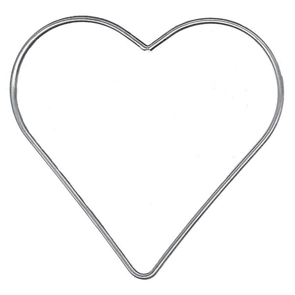 Crafty Bitz Metal Ring, Heart- 80mm