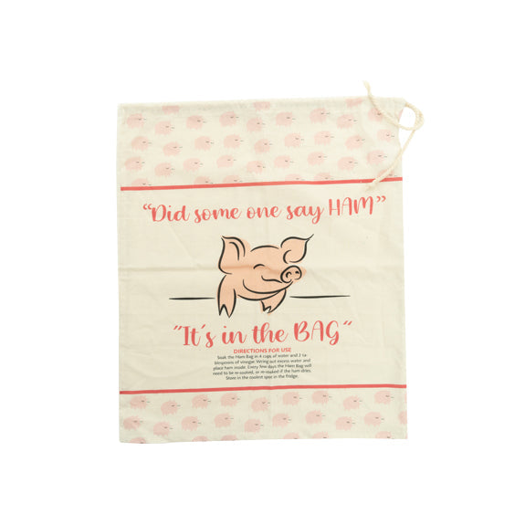 Calico Ham Bag, Pig Print- 50cmx40cm