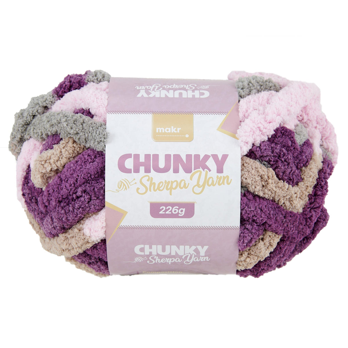 Makr Chunky Sherpa Crochet & Knitting Pattern Yarn