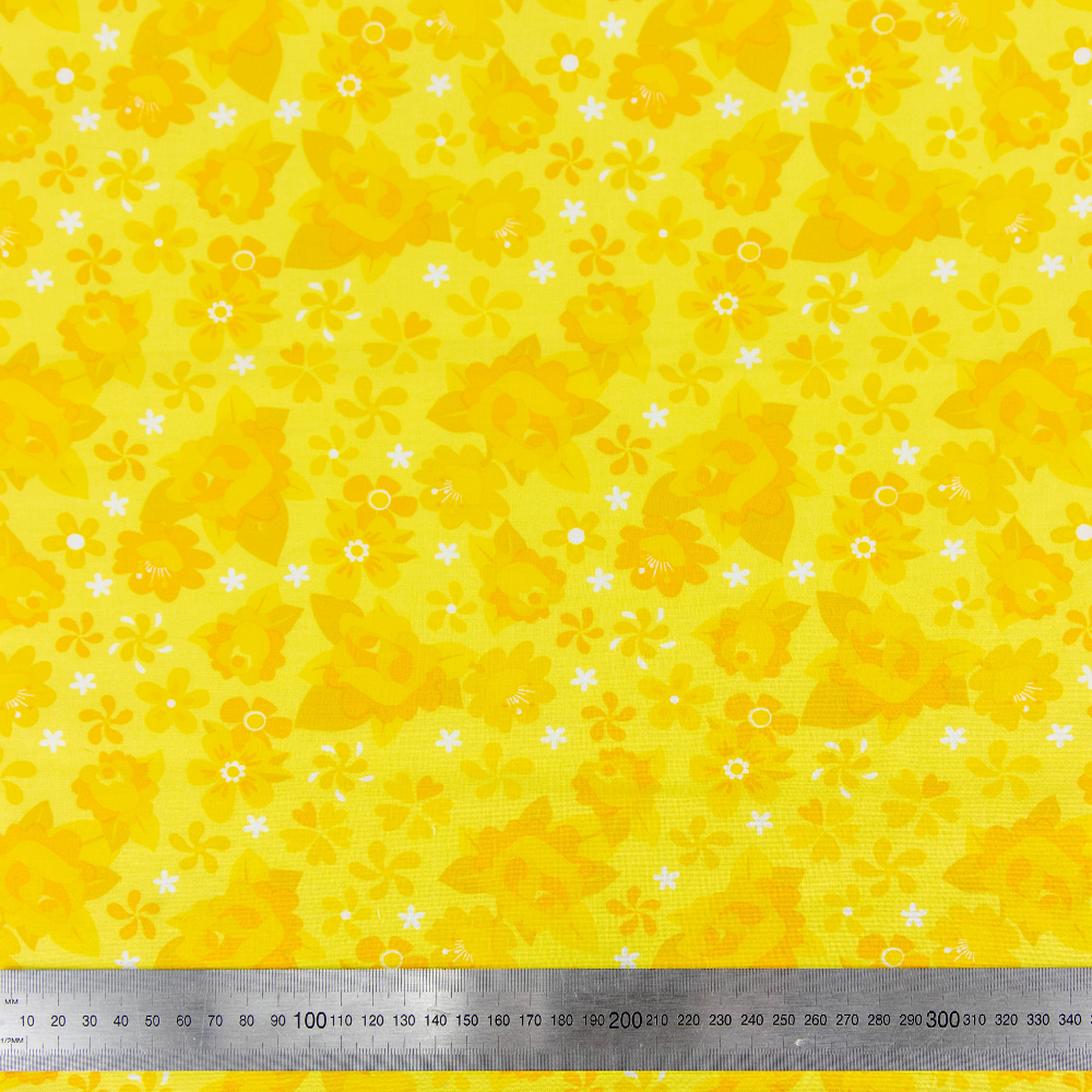 Print Craft & Quiltng Fabric, Blossoming Rose-Width 110cm