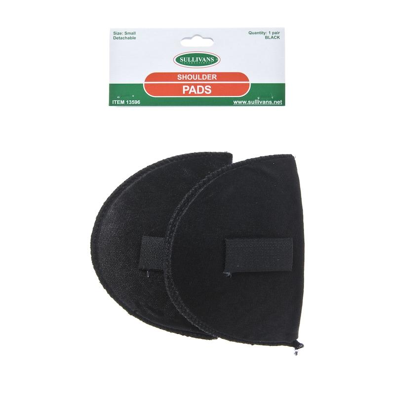 Sullivans Detachable Shoulder Pads, Covered Size Small- Black