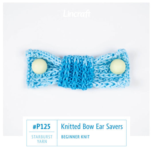 Knitted Bow Ear Savers