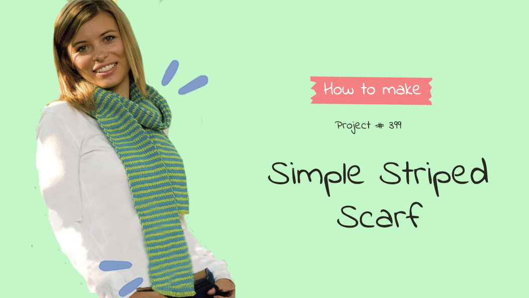 399 Simple Striped Scarf