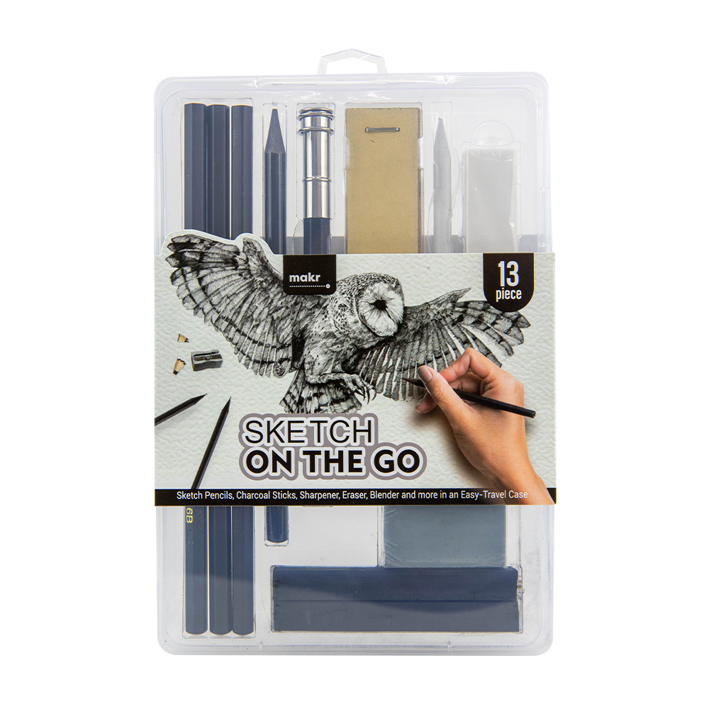 Makr Gift Box Sketch Art Set - 13pce