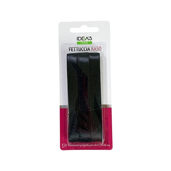 Idea's Home Satin Ribbon, Black- 12mm x 6m