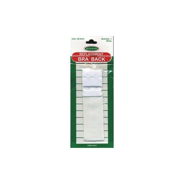 Sullivans Bra Back, White-  28.5 mm