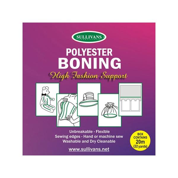 Sullivans Poly Boning, White-  6 mm
