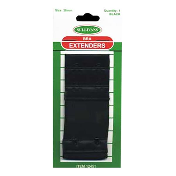 Sullivans Bra Extender, Black -38mm
