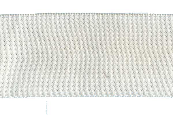 Poly Knit Elastic, White- Width 32mm
