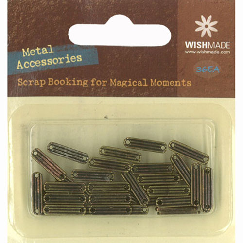 Scrapbook Metal Metal Decorative Plaques, Antique Gold- 13mm