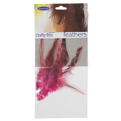 Tiger Tuft Feathers,  10pc