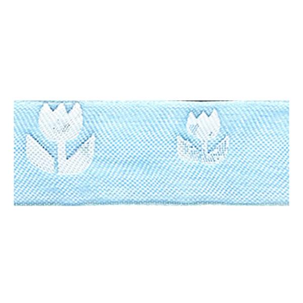 Sullivans Organza Ribbon, Tulips Light Blue- 15mm