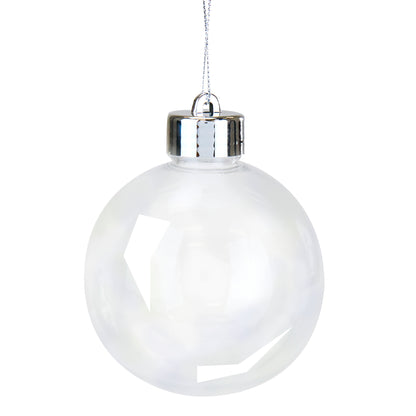 DIY Shatterproof Baubles 4pk - 80mm