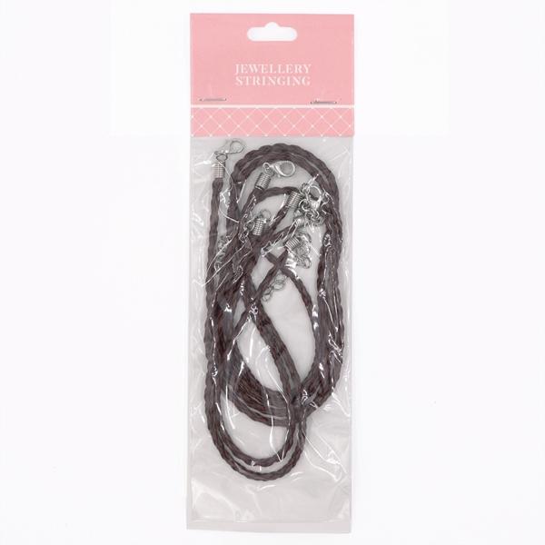 Sullivans Rubber Necklace, Brown- 43cm