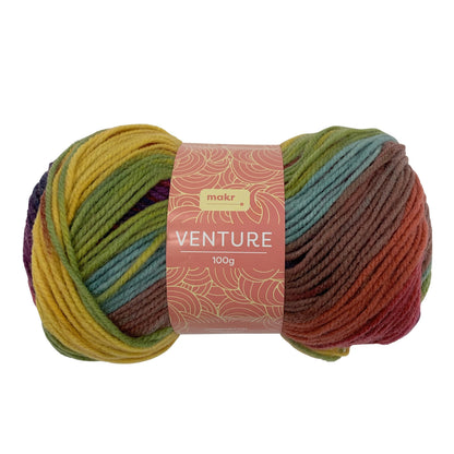 Makr Venture Crochet & Knitting Yarn, 100g Acrylic Yarn