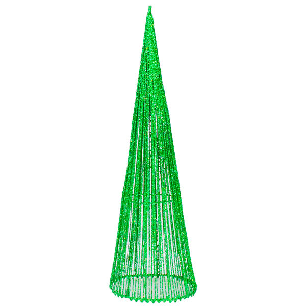 Christmas String Cone Tree, Green- 12x40cm