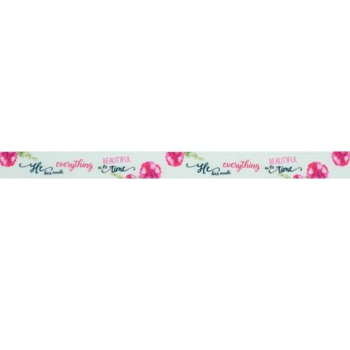 Makr Ribbon, He Has Made Everything Satin- 9mmx9.1m