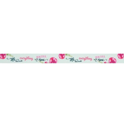 Makr Ribbon, He Has Made Everything Satin- 9mmx9.1m