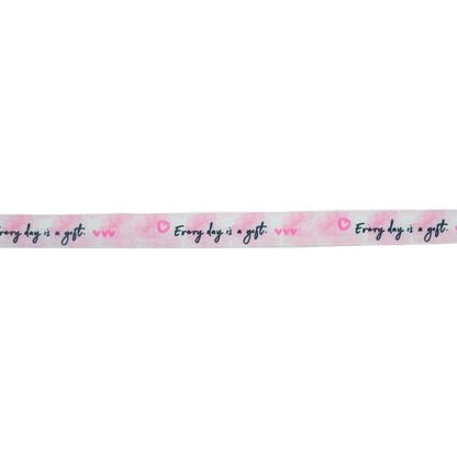 Makr Ribbon, Everyday Is A Gift Satin- 9mmx9.1m
