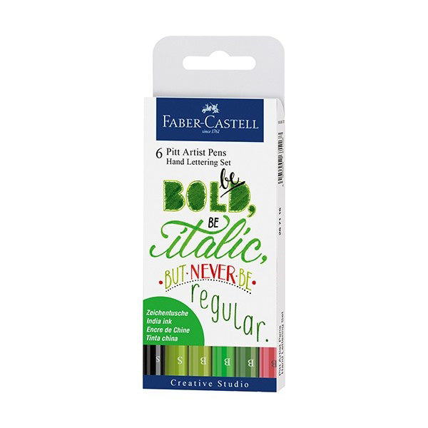Pitt Artist Green Set of 6