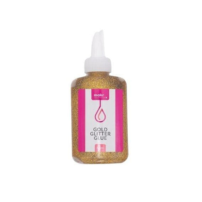 Makr Glitter Glue, Gold- 80ml