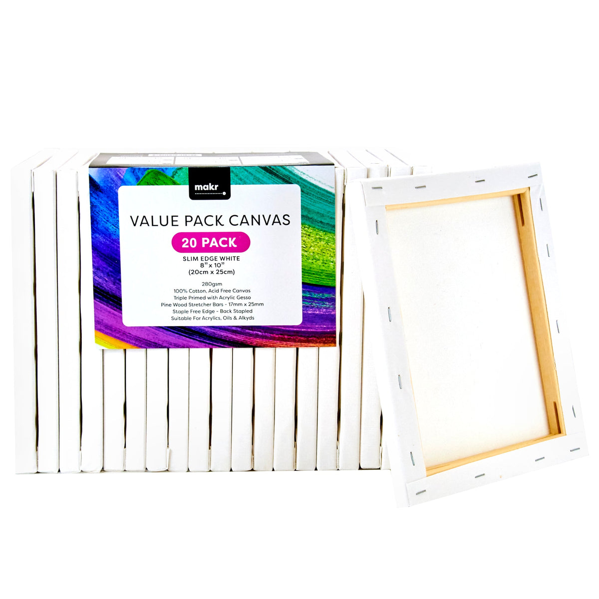 Makr Value Pack Slim Edge Canvas- 20pk