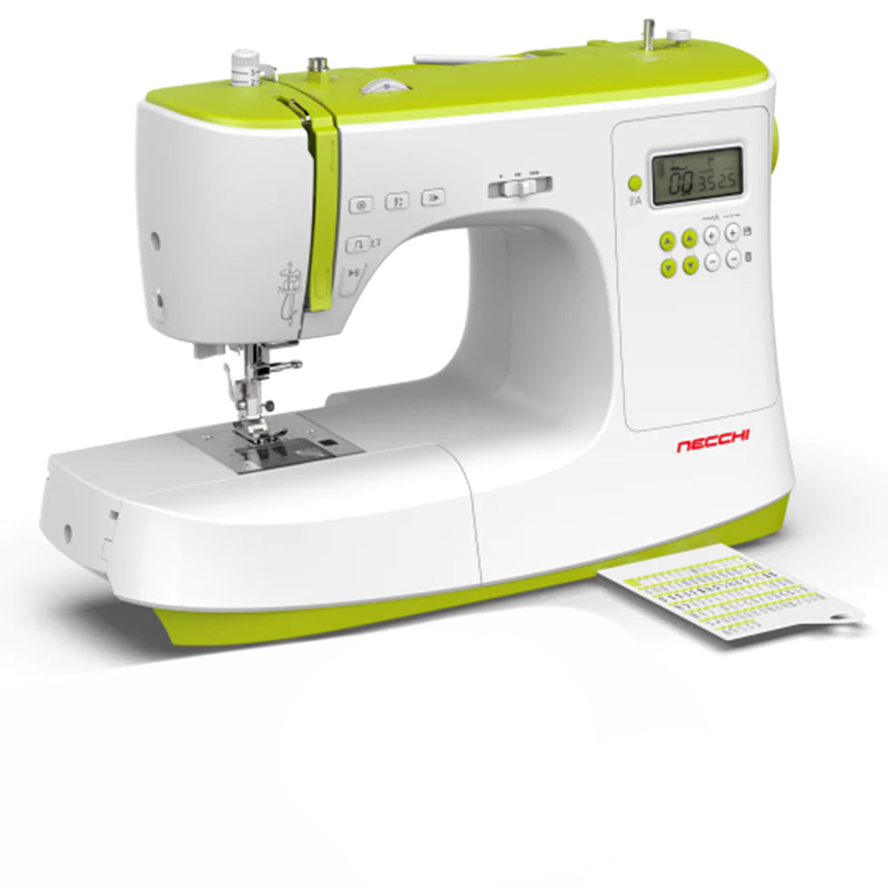 NECCHI NC-102D Sewing Machine, 200 Stitch Sewing Machine, Green Cream