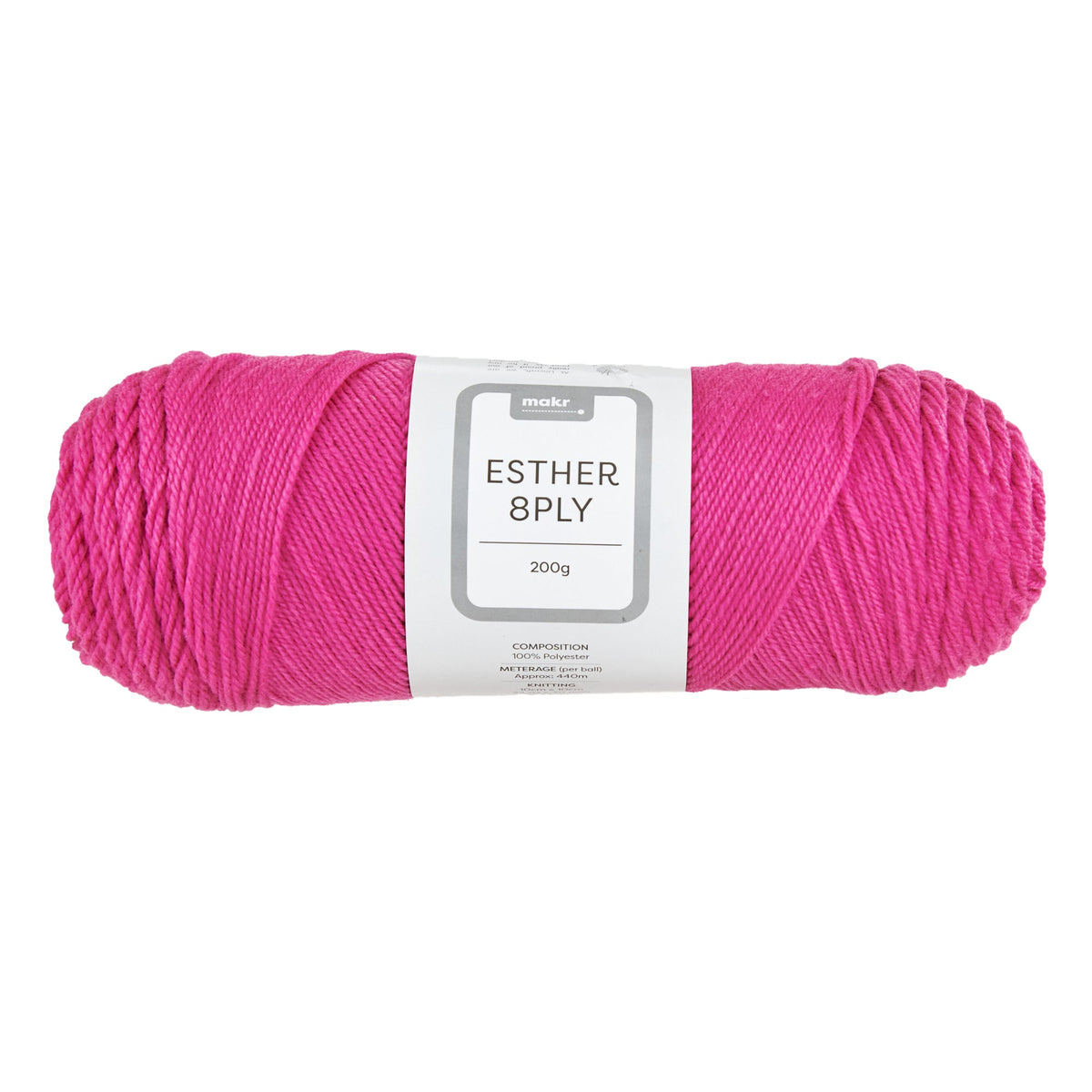 Makr Esther 8ply Crochet & Knitting Yarn, 200g Polyester Yarn