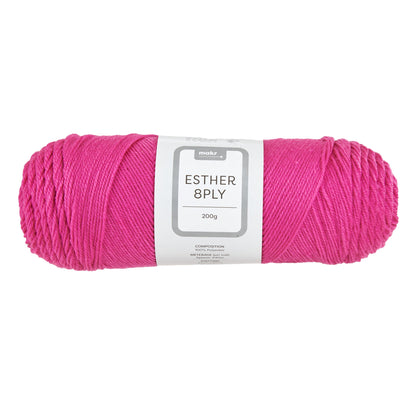 Makr Esther 8ply Crochet & Knitting Yarn, 200g Polyester Yarn