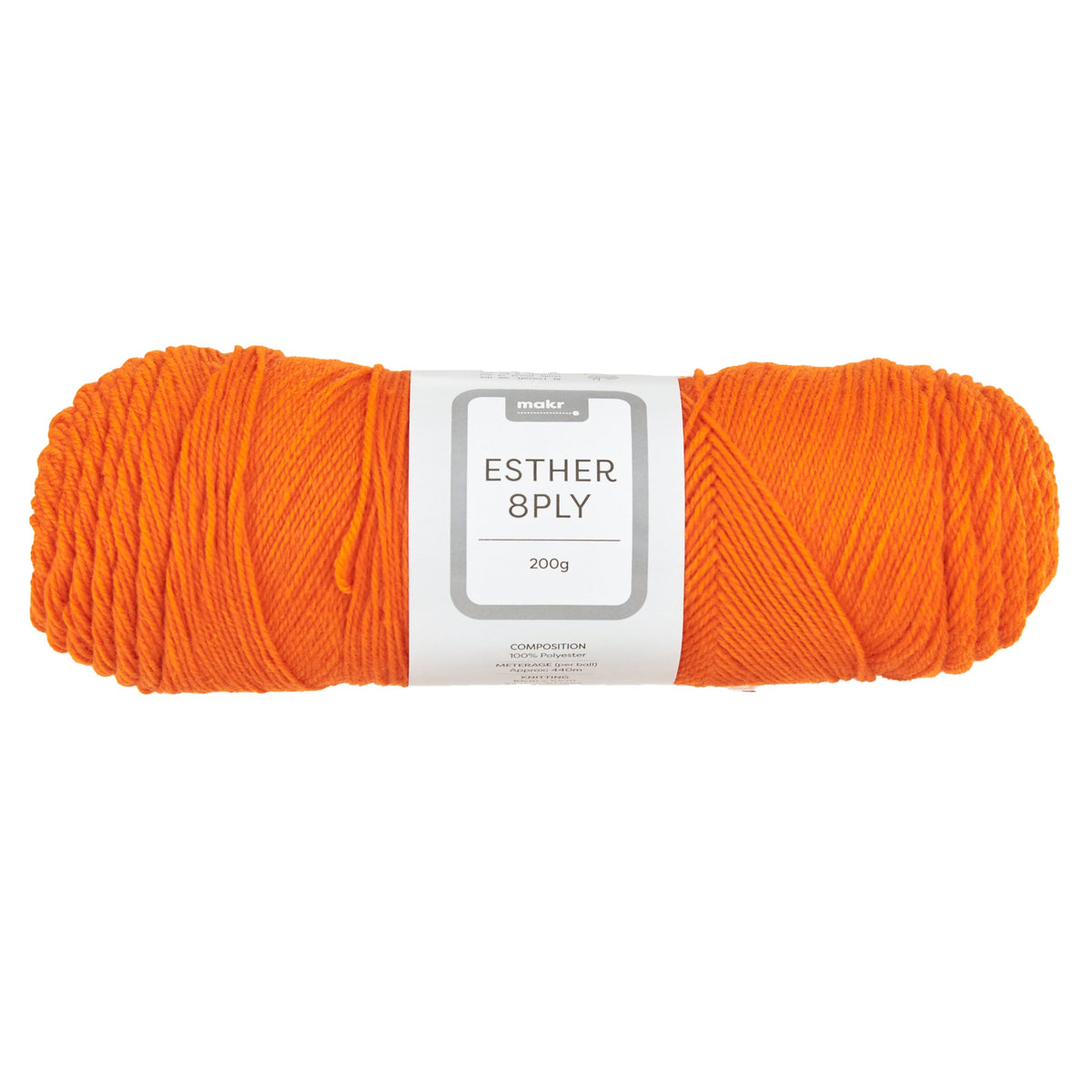 Makr Esther 8ply Crochet & Knitting Yarn, 200g Polyester Yarn