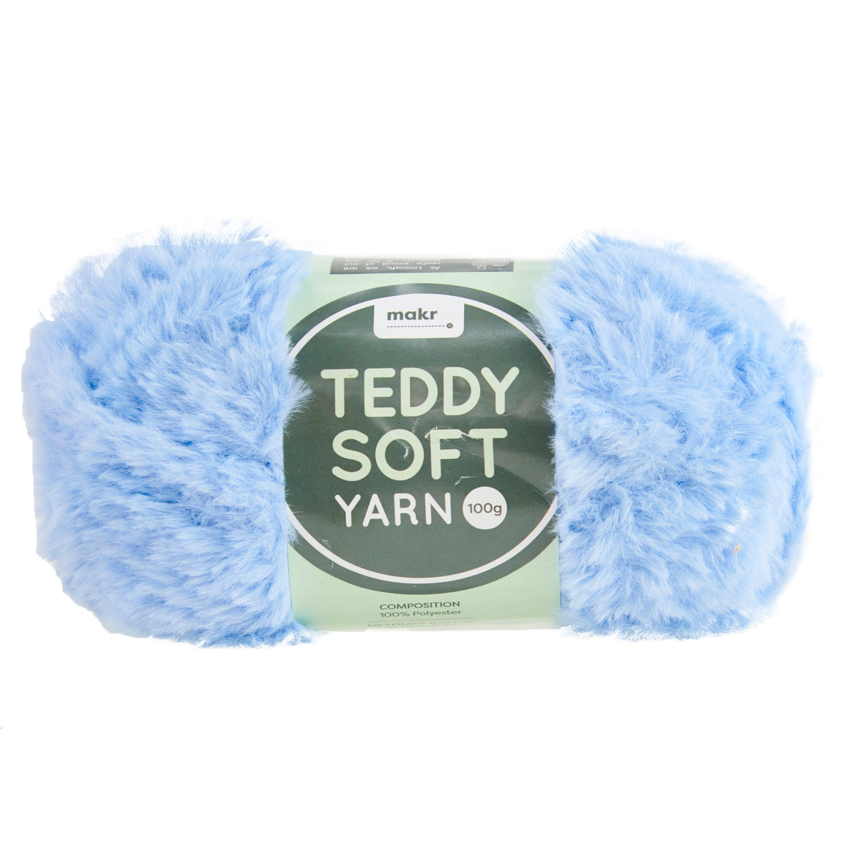 Makr Teddy Soft Crochet & Knitting Yarn, 100g Polyester Yarn