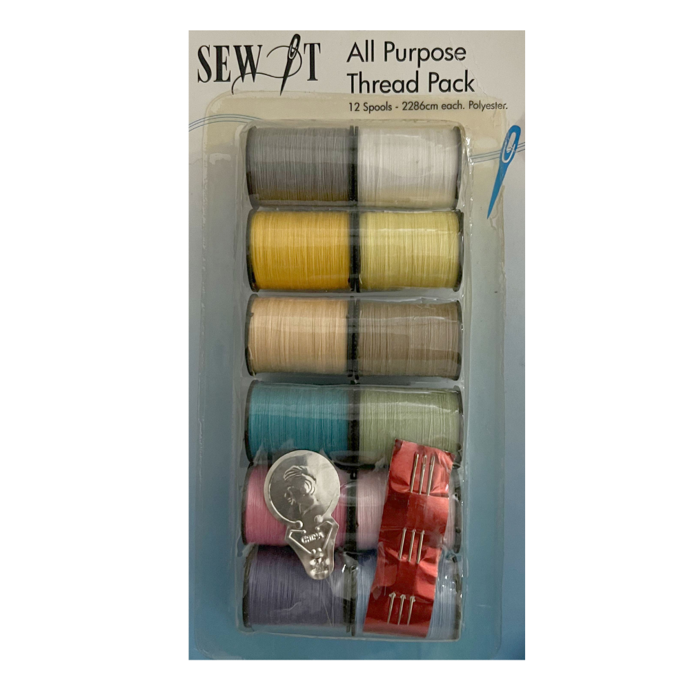 Sew-It All Purpose Thread Pack- 12 Spools