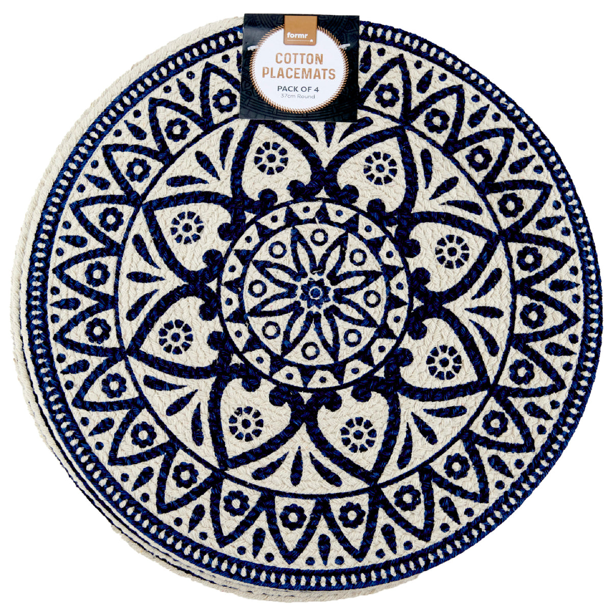 Formr Cotton Braided Placemats - 4pk