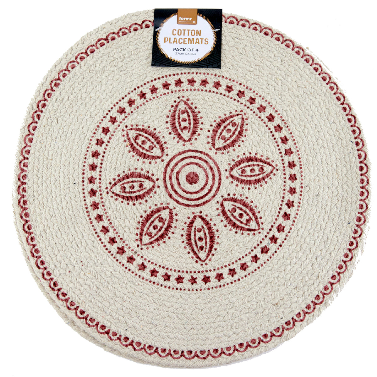 Formr Cotton Braided Placemats - 4pk