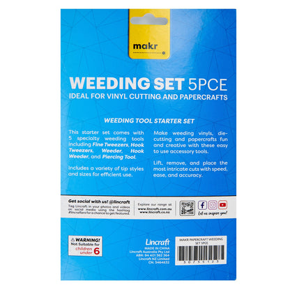 Makr Papercraft Weeding Set 5pce