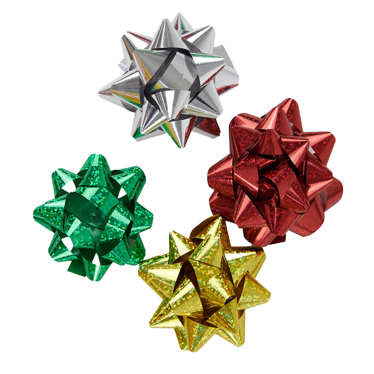 Christmas 15 Loops Starbows 24pk- 2.5-3.5In