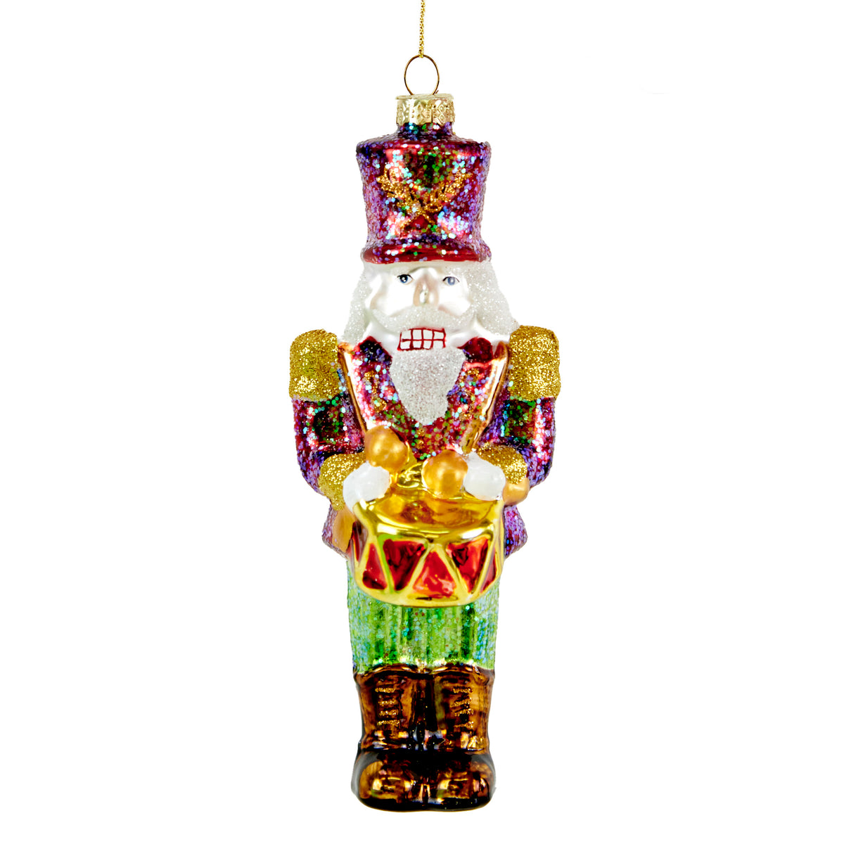 Christmas Glass Figure, Nutcracker- 7.5x6.7x19.2cm