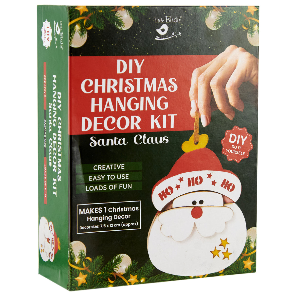 Christmas DIY Kit, Hanging Decor Santa Claus