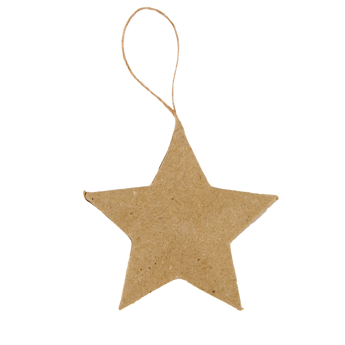 Christmas Paper Mache, Hanging Star- Small