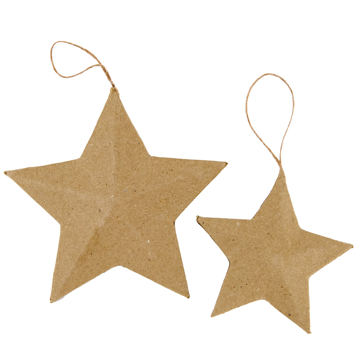 Christmas Paper Mache, Hanging Star- Small