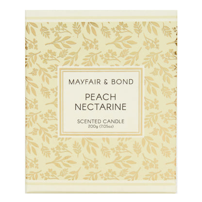 Mayfair & Bond Scented Candle, Peach Nectarine- 200g