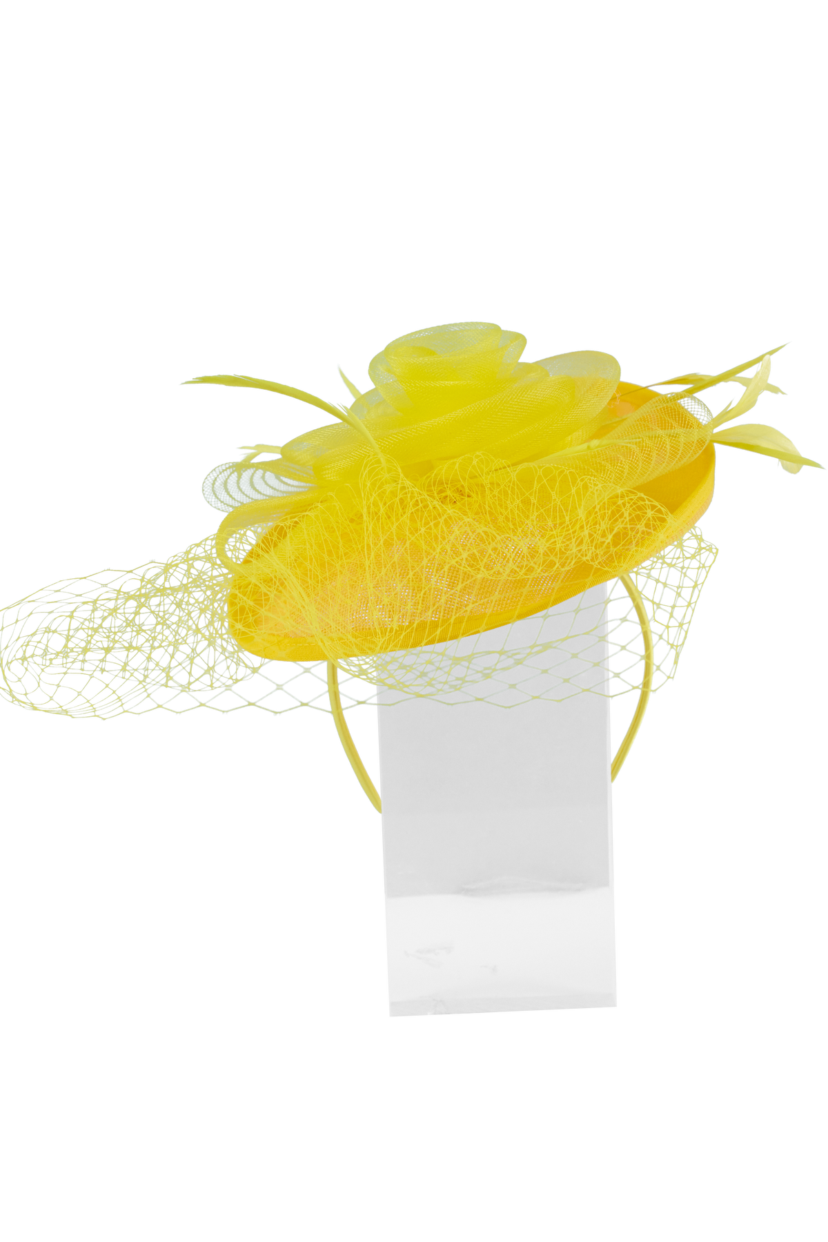 Lincraft Headband And Clip Fascinator, Ruth- Yellow