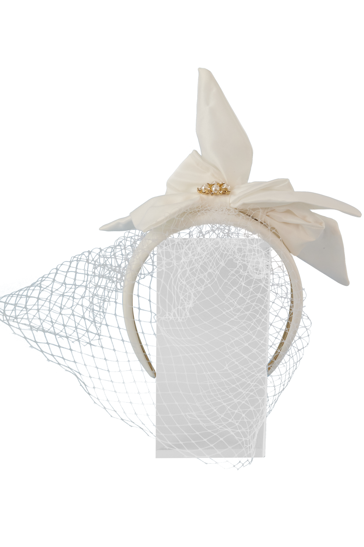 Lincraft Headband And Clip Fascinator, Anna - Ivory